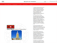 Tablet Screenshot of historicpreservationmiami.com
